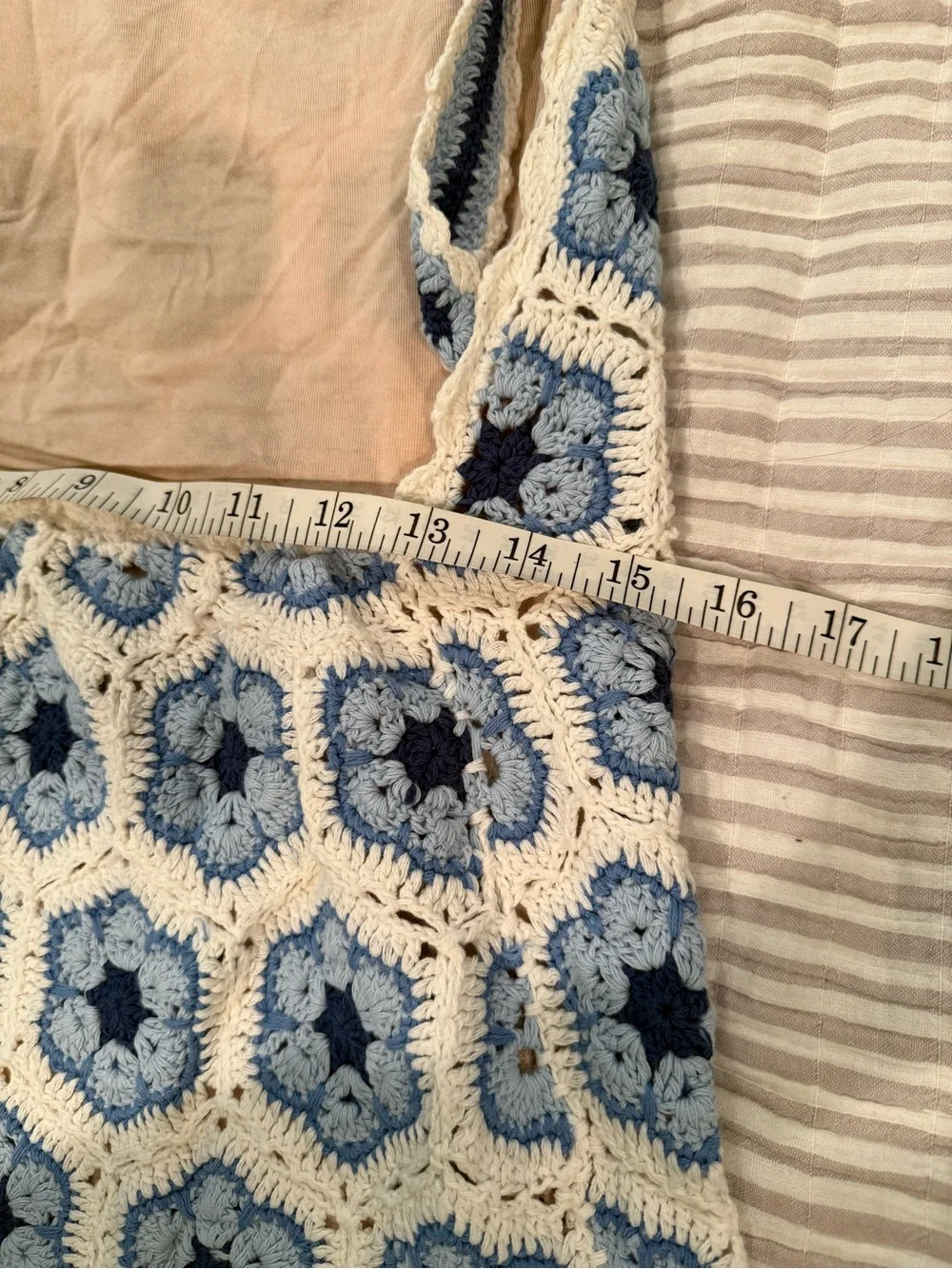 Show Me your Mumu Crochet Blue Halter Mini Dress EUC - Picture 5 of 7